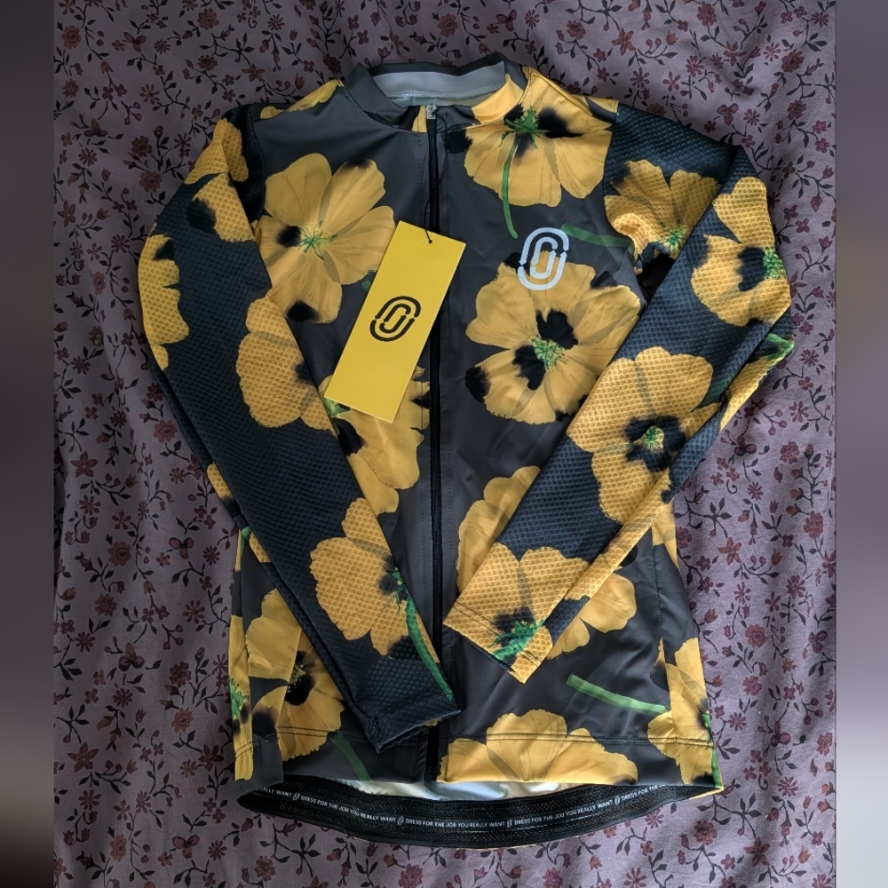 Floral Long Sleeve Cycling Jersey